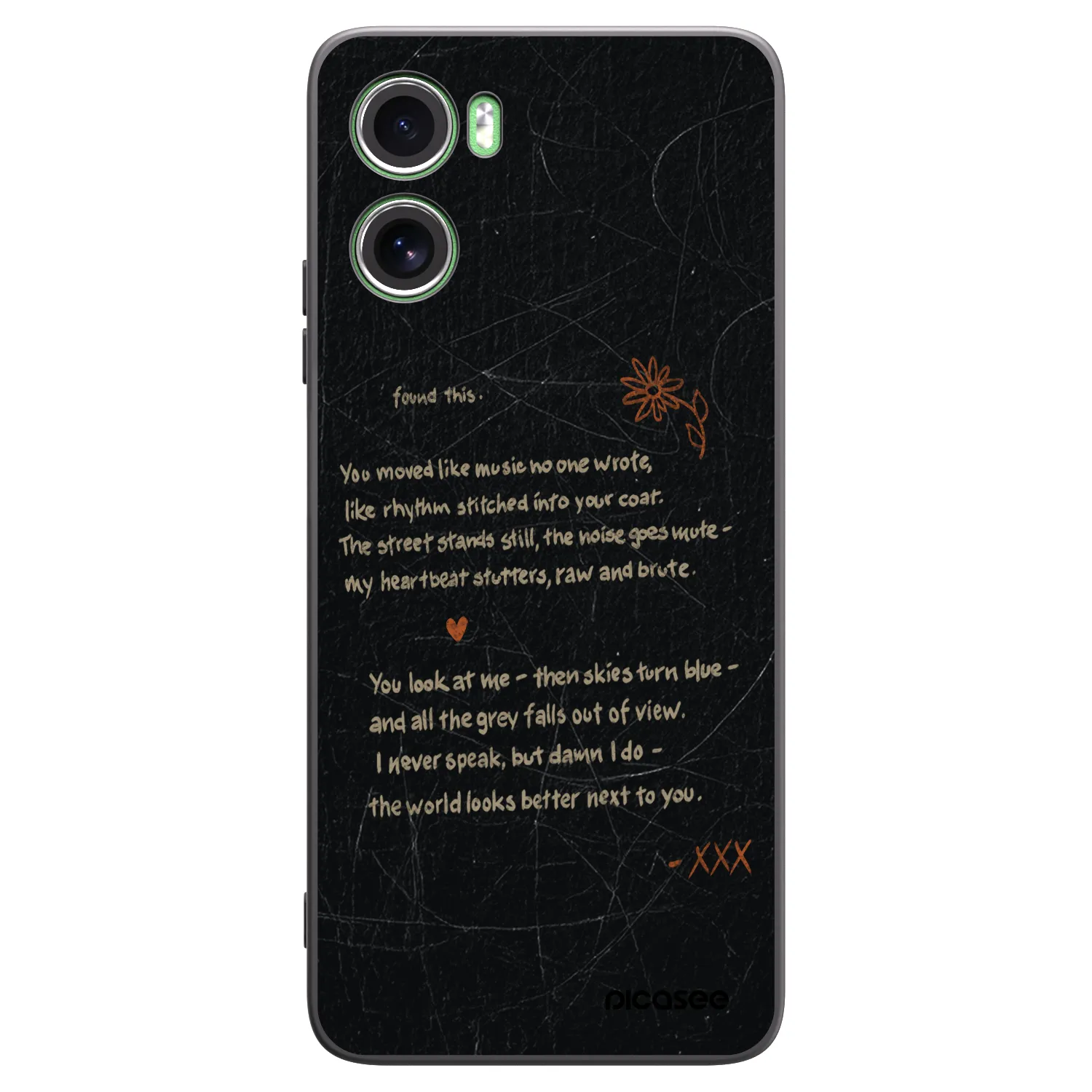 Picasee Μαύρη θήκη σιλικόνης για Motorola Moto G06 - POET