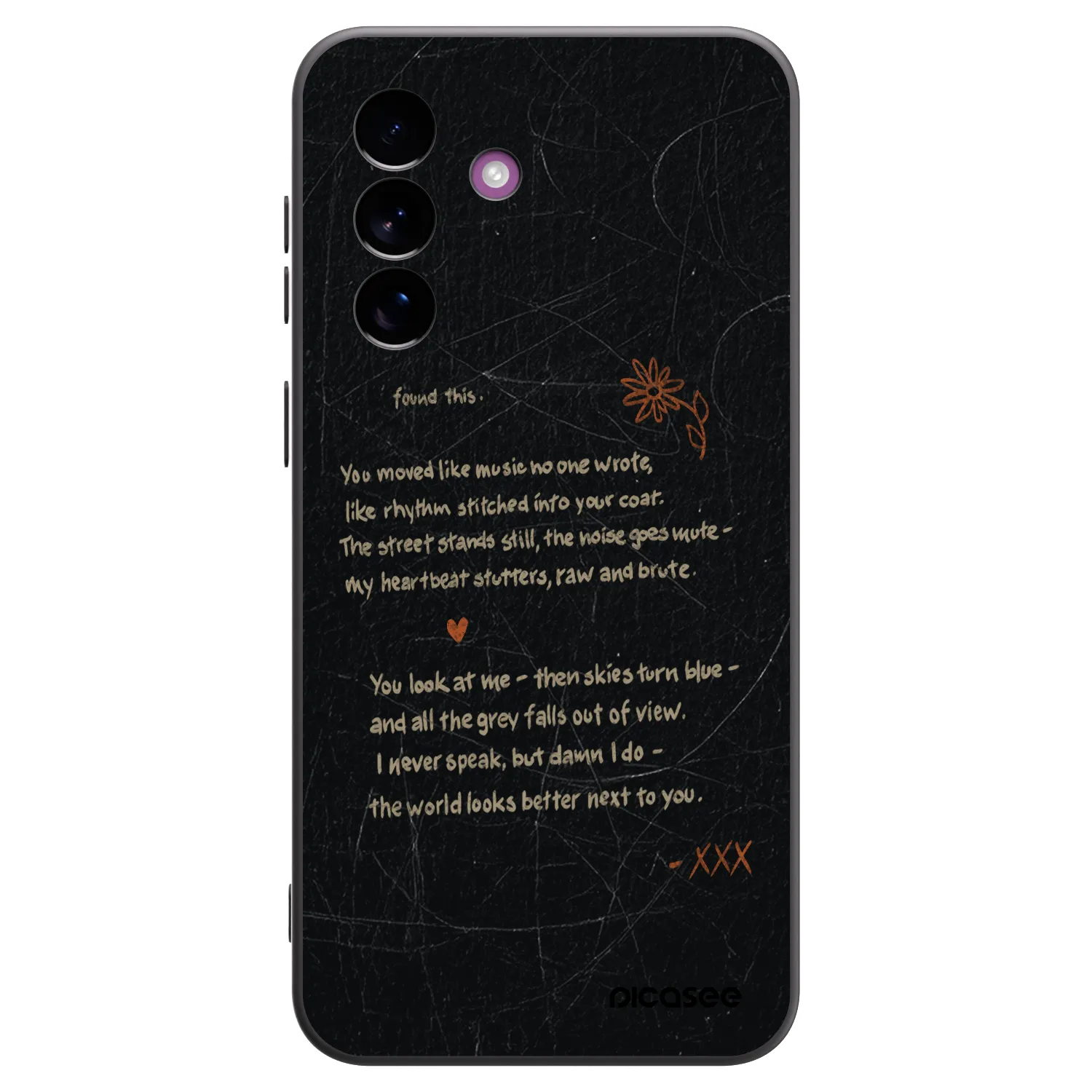 Picasee Μαύρη θήκη σιλικόνης για Samsung Galaxy A37 - POET