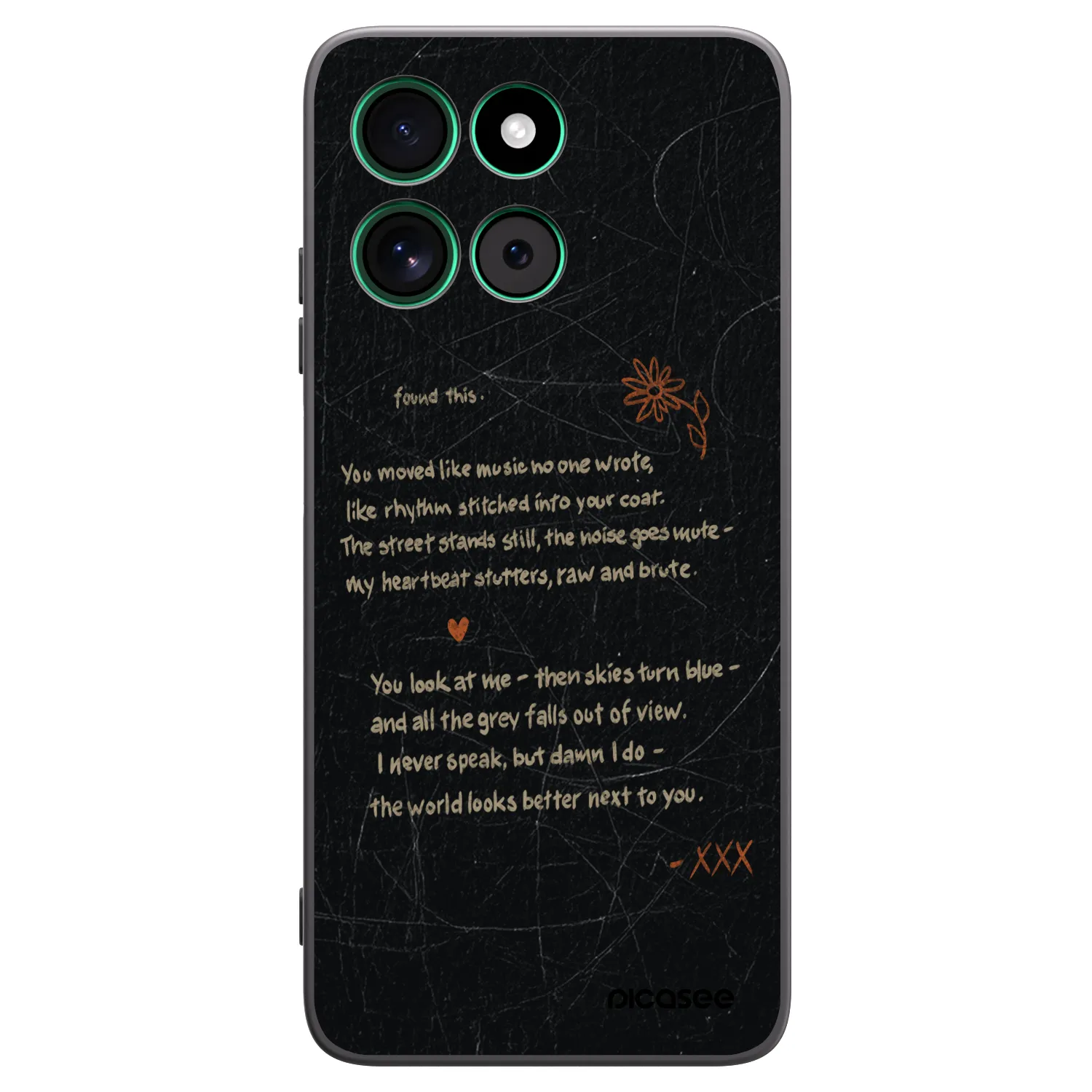 Picasee Μαύρη θήκη σιλικόνης για Motorola Moto G57 Power - POET