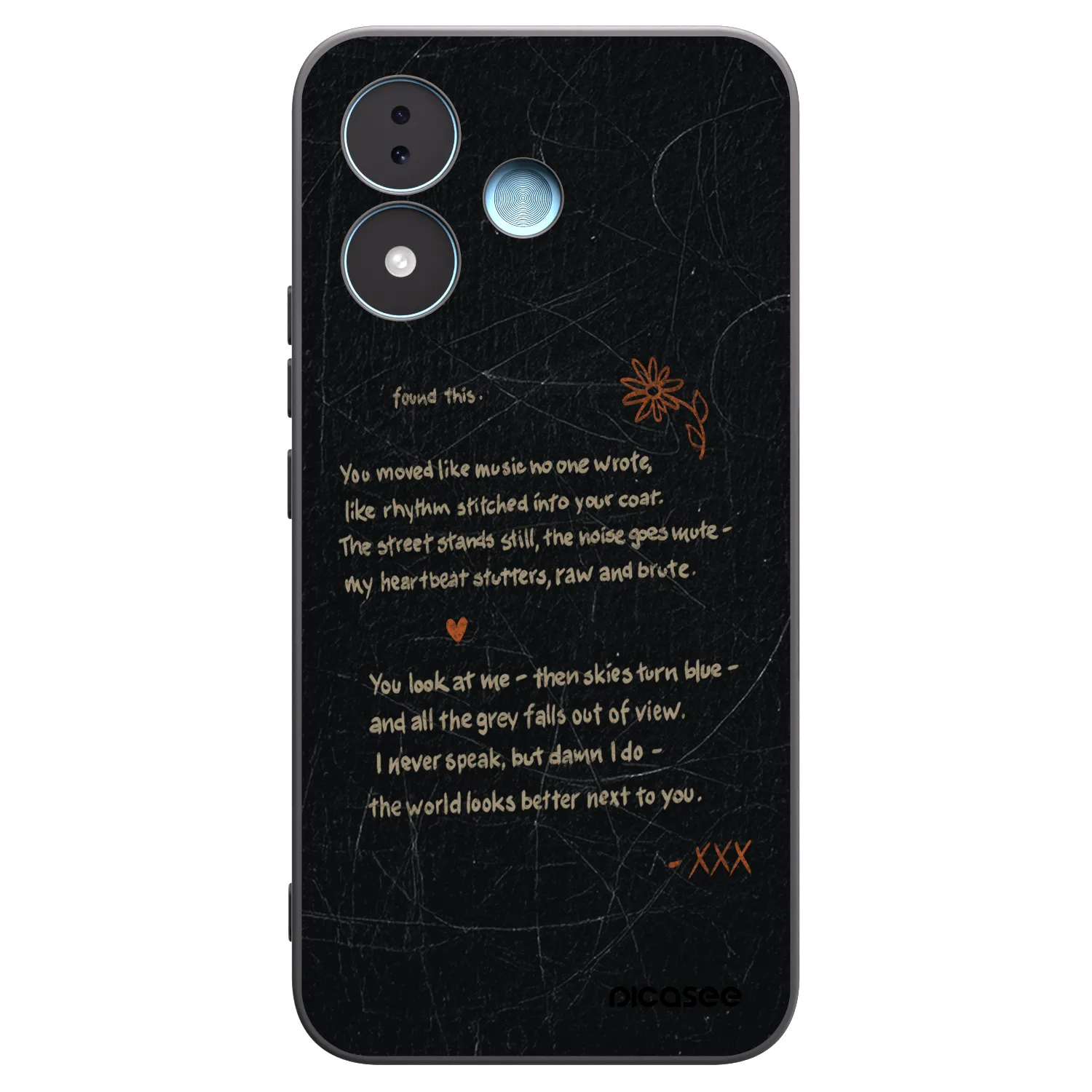 Picasee Μαύρη θήκη σιλικόνης για Xiaomi Redmi Note 17 5G - POET