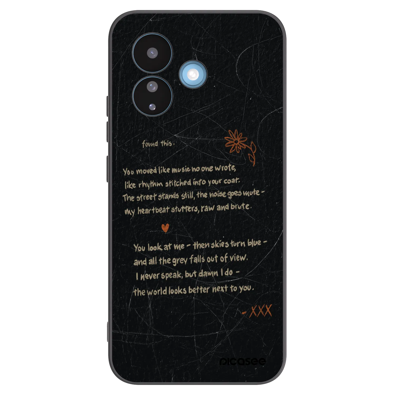Picasee Μαύρη θήκη σιλικόνης για Xiaomi Redmi Note 17 Pro 5G - POET