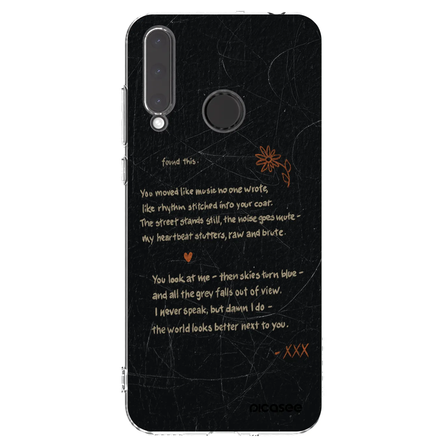 Picasee διαφανής θήκη σιλικόνης Honor 20 Lite - POET