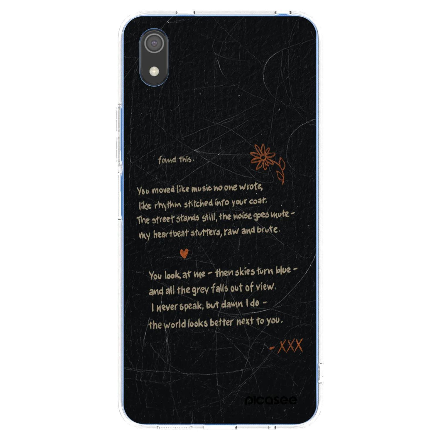 Picasee διαφανής θήκη σιλικόνης Xiaomi Redmi 7A - POET