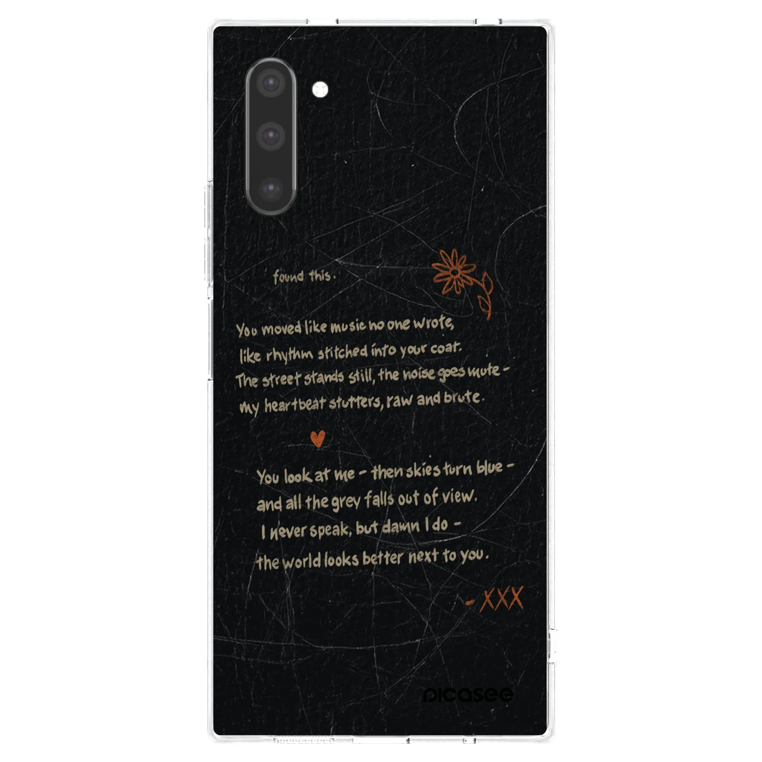Picasee διαφανής θήκη σιλικόνης Samsung Galaxy Note 10 N970F - POET