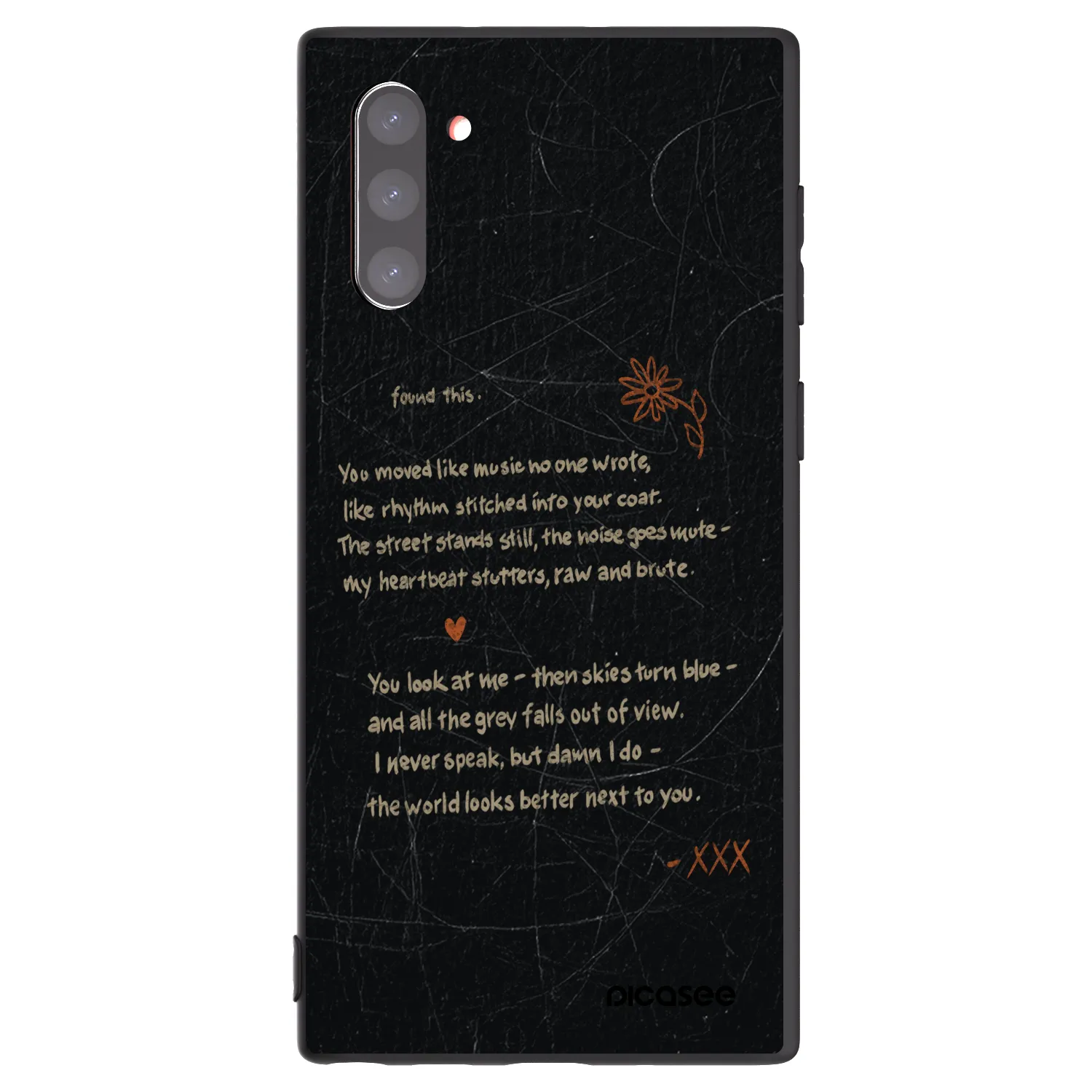 Picasee Μαύρη θήκη σιλικόνης για Samsung Galaxy Note 10 N970F - POET