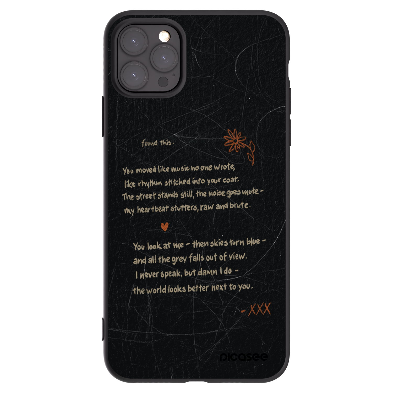 Picasee Μαύρη θήκη σιλικόνης για Apple iPhone 11 Pro Max - POET