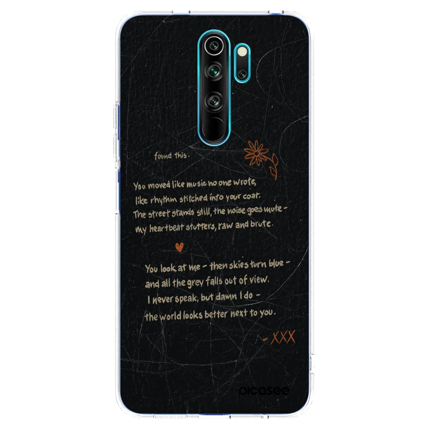 Picasee διαφανής θήκη σιλικόνης Xiaomi Redmi Note 8 Pro - POET