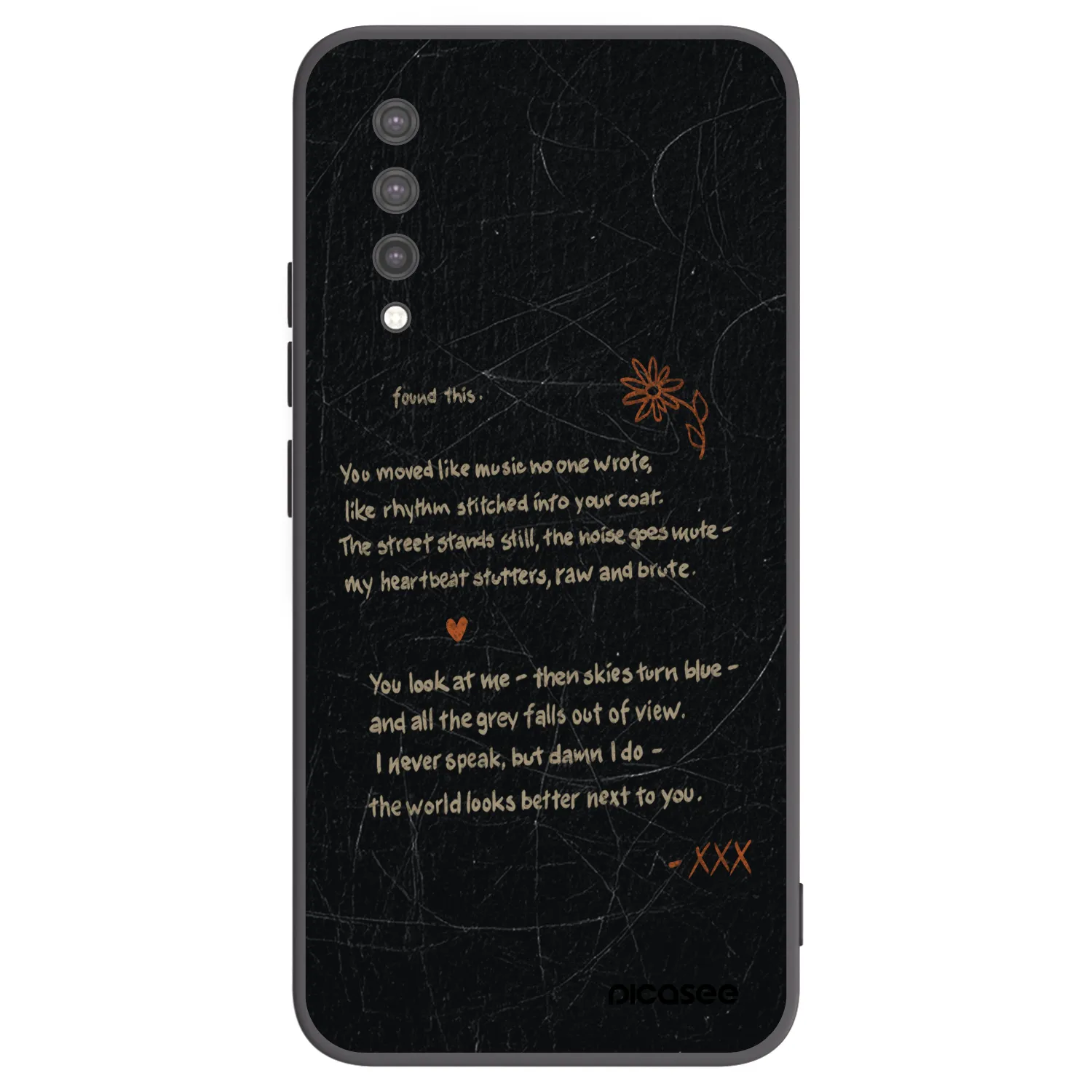 Picasee Μαύρη θήκη σιλικόνης για Xiaomi Mi 9 Lite - POET
