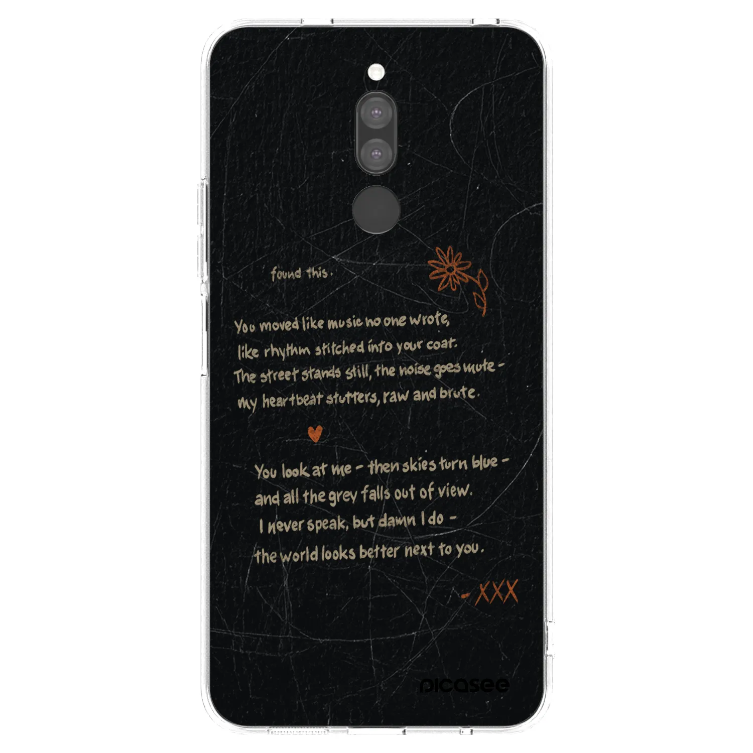 Picasee διαφανής θήκη σιλικόνης Xiaomi Redmi 8 - POET