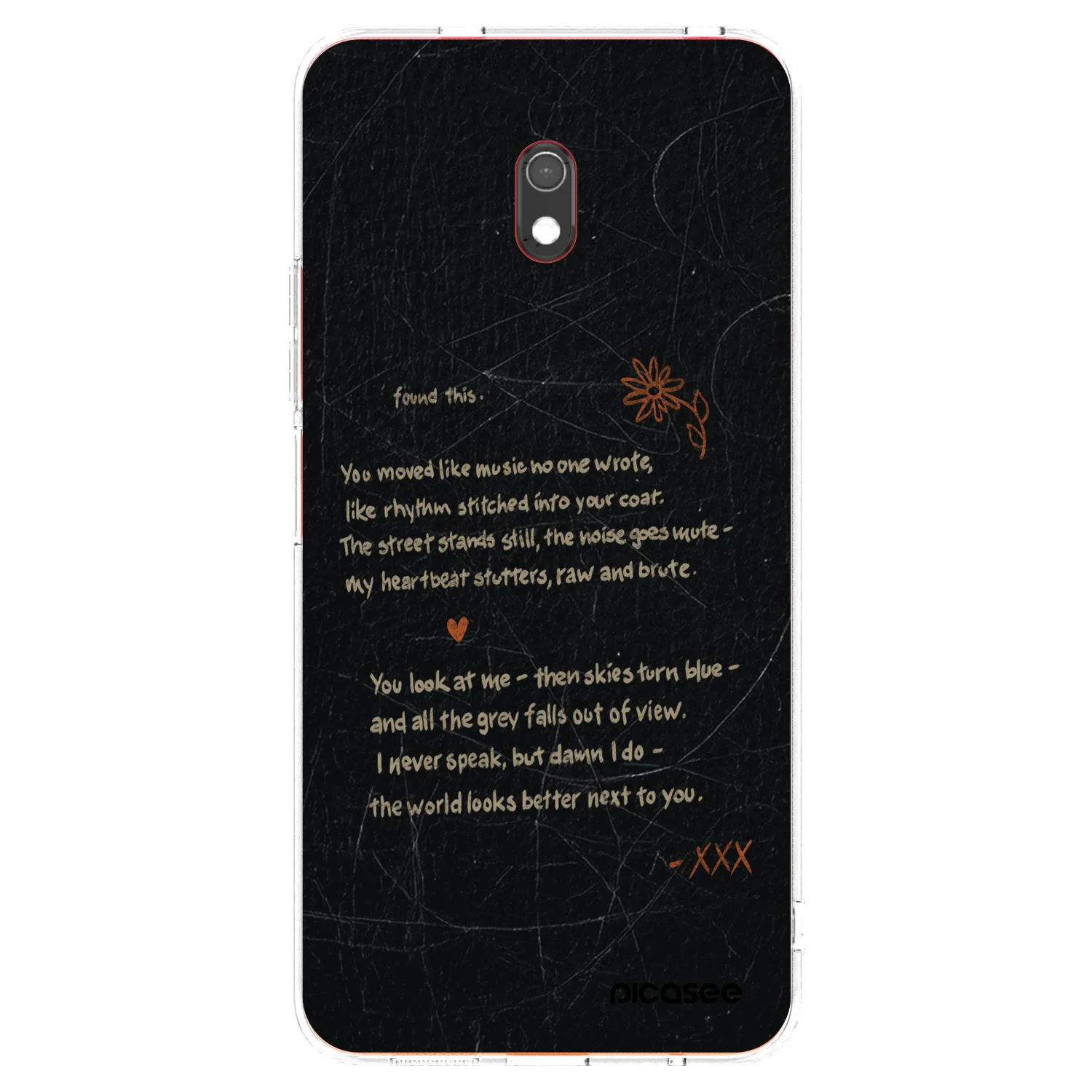 Picasee διαφανής θήκη σιλικόνης Xiaomi Redmi 8A - POET