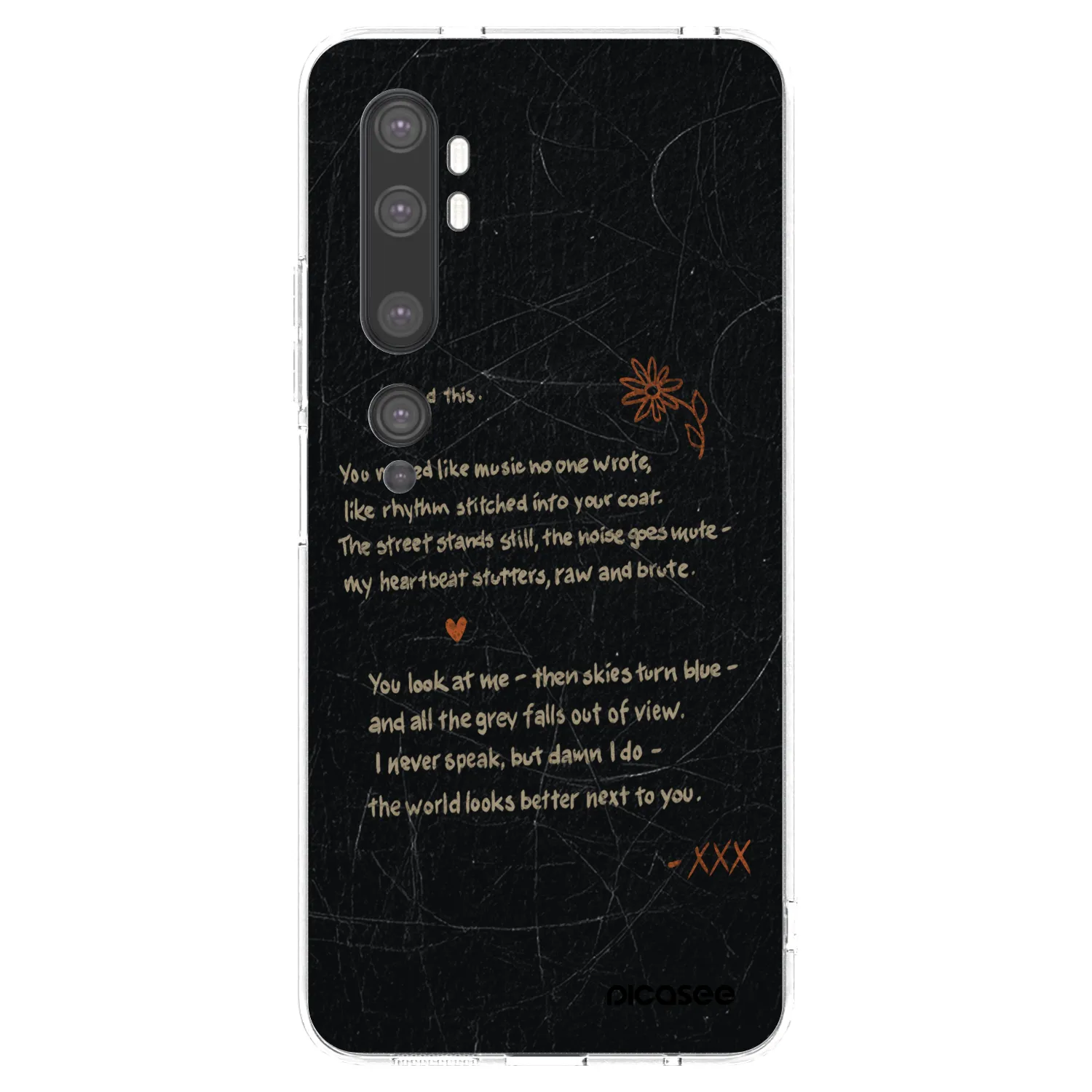 Picasee διαφανής θήκη σιλικόνης Xiaomi Mi Note 10 (Pro) - POET