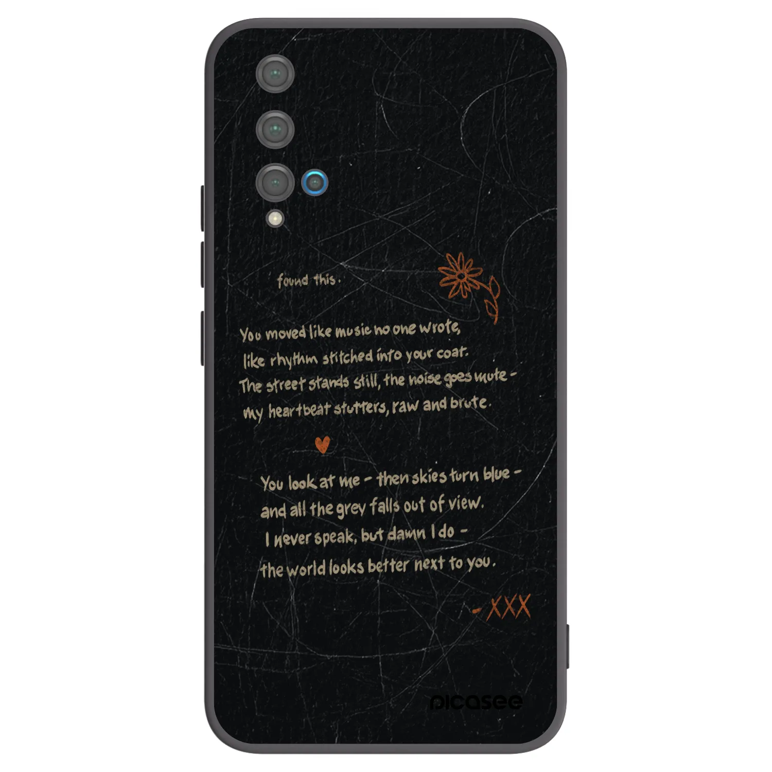 Picasee Μαύρη θήκη σιλικόνης για Huawei Nova 5T - POET