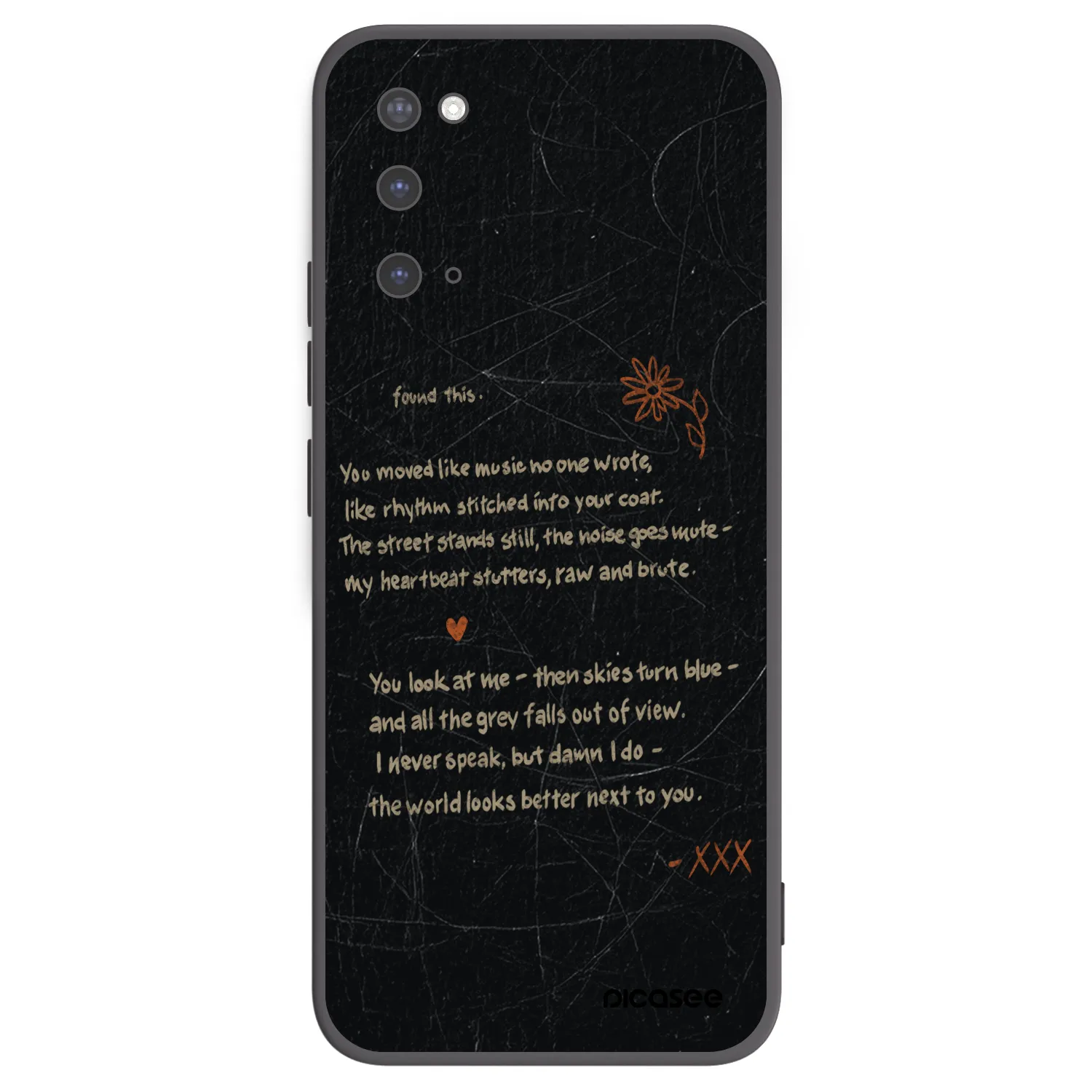 Picasee Μαύρη θήκη σιλικόνης για Samsung Galaxy S20 G980F - POET