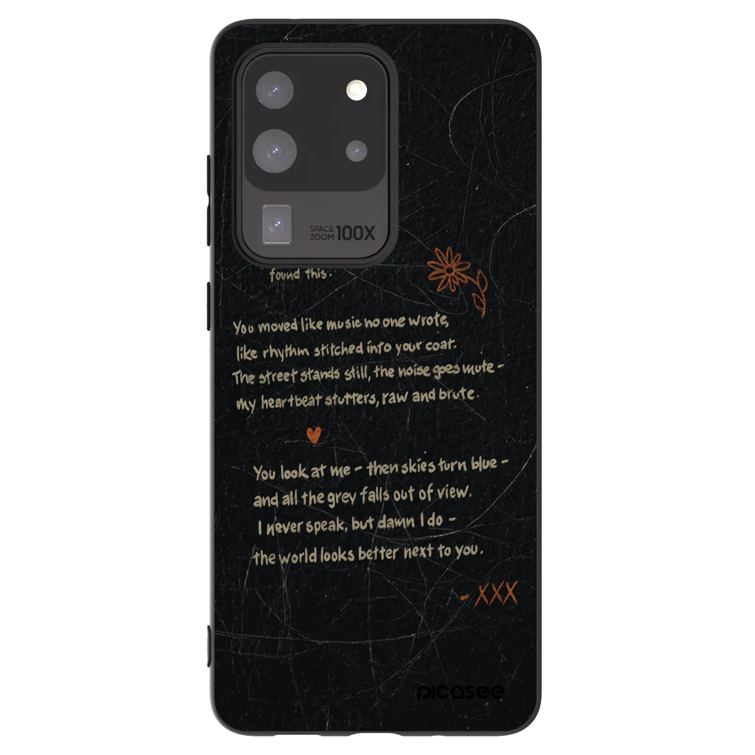 Picasee Μαύρη θήκη σιλικόνης για Samsung Galaxy S20 Ultra 5G G988F - POET