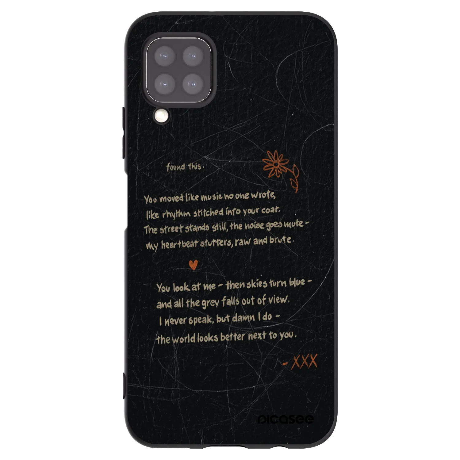 Picasee Μαύρη θήκη σιλικόνης για Huawei P40 Lite - POET