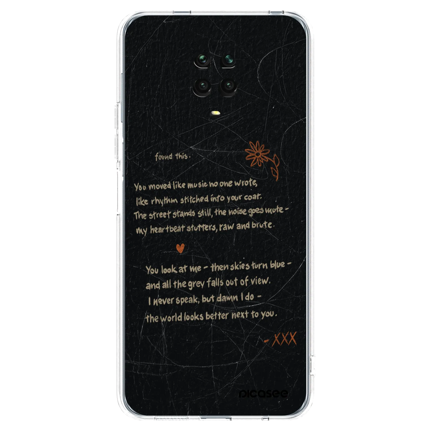 Picasee διαφανής θήκη σιλικόνης Xiaomi Redmi Note 9 Pro - POET