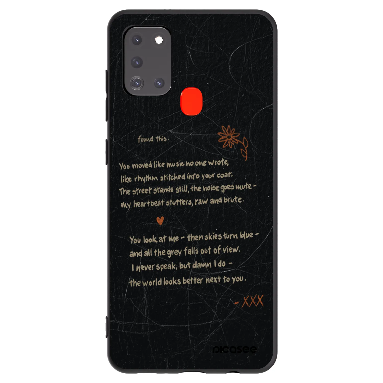 Picasee Μαύρη θήκη σιλικόνης για Samsung Galaxy A21s - POET