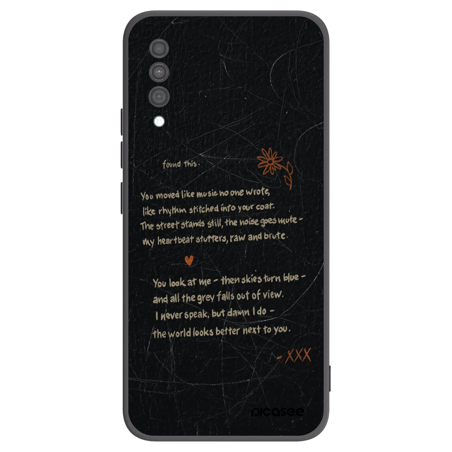 Picasee Μαύρη θήκη σιλικόνης για Samsung Galaxy A30s A307F - POET