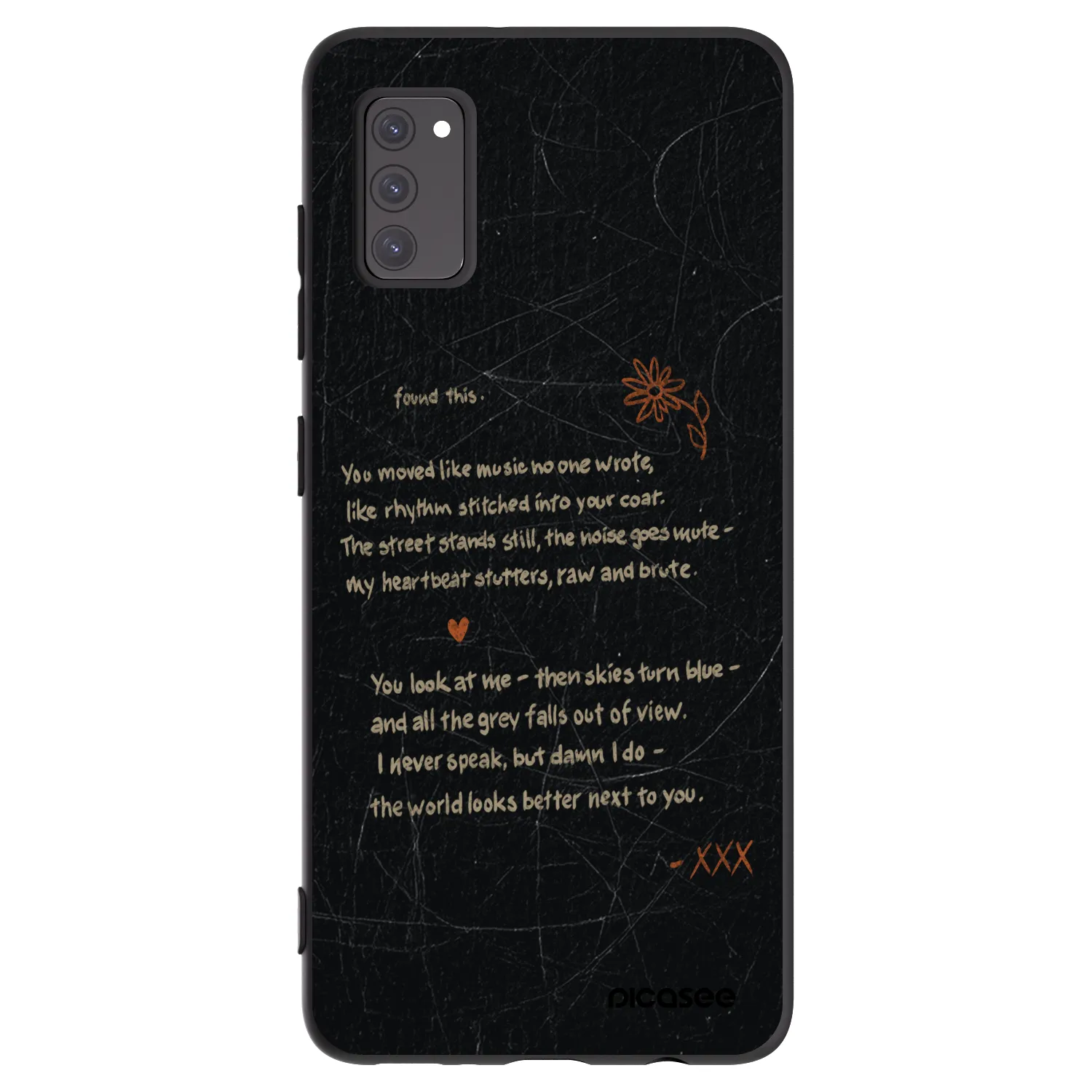 Picasee Μαύρη θήκη σιλικόνης για Samsung Galaxy A41 A415F - POET