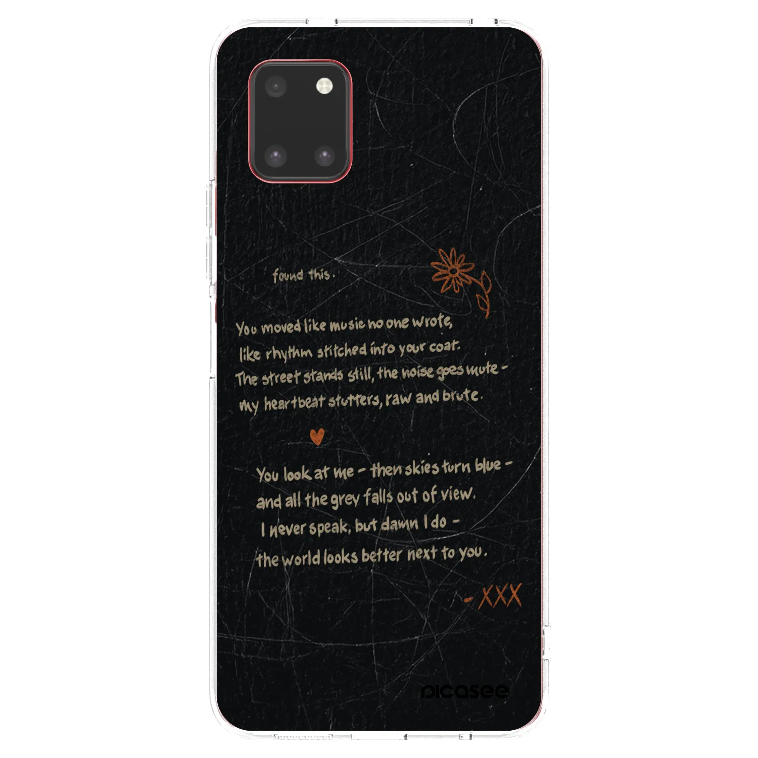 Picasee διαφανής θήκη σιλικόνης Samsung Galaxy Note 10 Lite N770F - POET