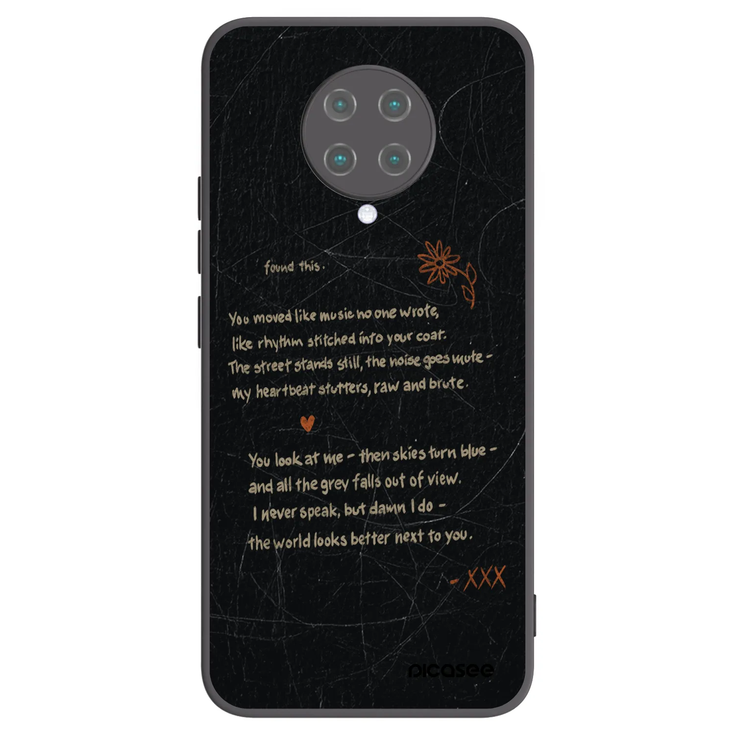 Picasee Μαύρη θήκη σιλικόνης για Xiaomi Poco F2 Pro - POET