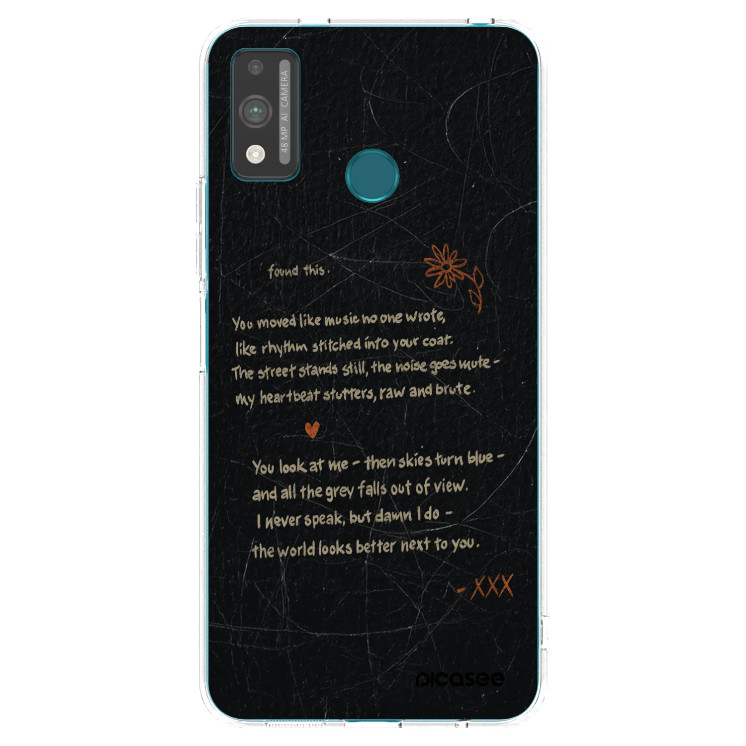 Picasee διαφανής θήκη σιλικόνης Honor 9X Lite - POET