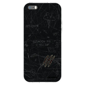 Picasee διαφανής θήκη σιλικόνης Apple iPhone 5/5S/SE - SCRATCH