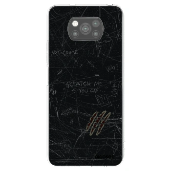 Picasee Μαύρη θήκη σιλικόνης για Xiaomi Poco X3 - SCRATCH