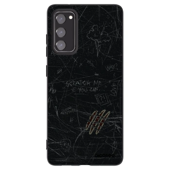 Picasee Μαύρη θήκη σιλικόνης για Samsung Galaxy S20 FE - SCRATCH