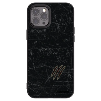 Picasee Μαύρη θήκη σιλικόνης για Apple iPhone 12 Pro Max - SCRATCH