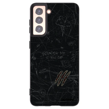 Picasee Μαύρη θήκη σιλικόνης για Samsung Galaxy S21 5G G991B - SCRATCH