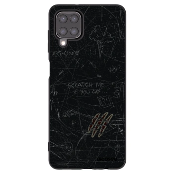 Picasee Μαύρη θήκη σιλικόνης για Samsung Galaxy A12 A125F - SCRATCH
