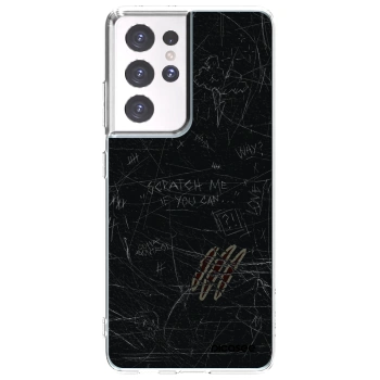Picasee διαφανής θήκη σιλικόνης Samsung Galaxy S21 Ultra 5G G998B - SCRATCH