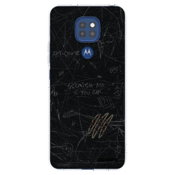 Picasee διαφανής θήκη σιλικόνης Motorola Moto G9 Play - SCRATCH