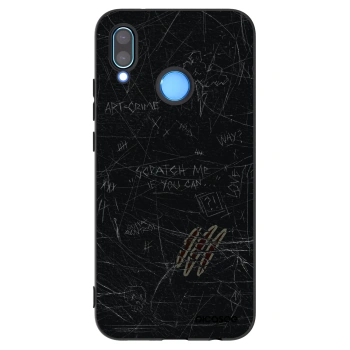 Picasee Μαύρη θήκη σιλικόνης για Huawei P20 Lite - SCRATCH