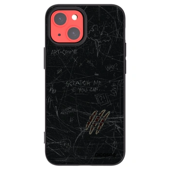 Picasee Μαύρη θήκη σιλικόνης για Apple iPhone 13 mini - SCRATCH