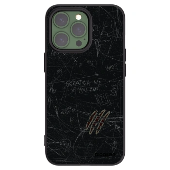 Picasee Μαύρη θήκη σιλικόνης για Apple iPhone 13 Pro - SCRATCH