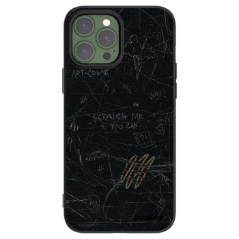 Picasee Μαύρη θήκη σιλικόνης για Apple iPhone 13 Pro Max - SCRATCH