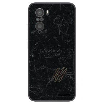 Picasee Μαύρη θήκη σιλικόνης για Xiaomi Poco F3 - SCRATCH