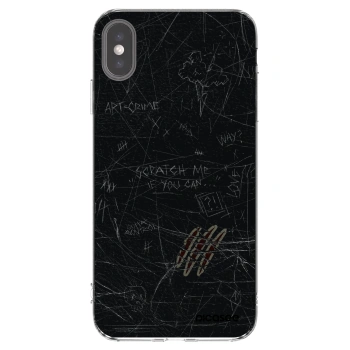 Picasee διαφανής θήκη σιλικόνης Apple iPhone XS Max - SCRATCH