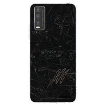 Picasee διαφανής θήκη σιλικόνης Vivo Y20s - SCRATCH