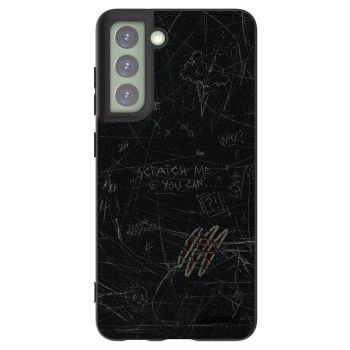 Picasee Μαύρη θήκη σιλικόνης για Samsung Galaxy S21 FE 5G - SCRATCH