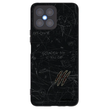 Picasee Μαύρη θήκη σιλικόνης για Honor X8 4G - SCRATCH