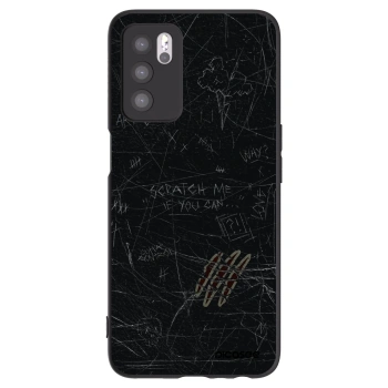Picasee Μαύρη θήκη σιλικόνης για OPPO A16s - SCRATCH