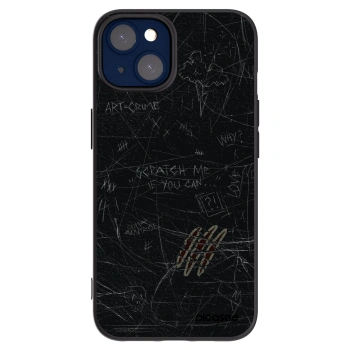 Picasee Μαύρη θήκη σιλικόνης για Apple iPhone 14 - SCRATCH