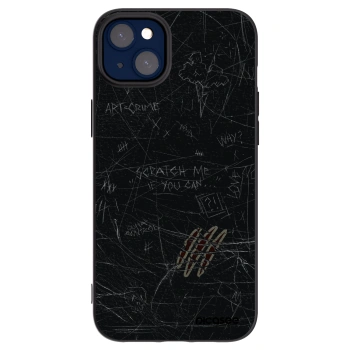 Picasee Μαύρη θήκη σιλικόνης για Apple iPhone 14 Plus - SCRATCH