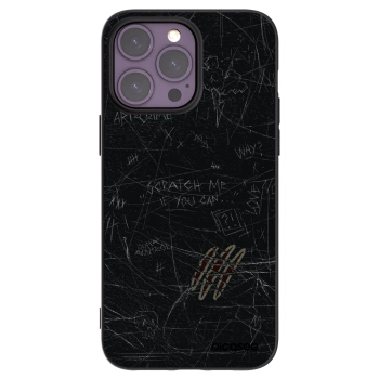 Picasee Μαύρη θήκη σιλικόνης για Apple iPhone 14 Pro Max - SCRATCH