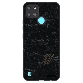 Picasee Μαύρη θήκη σιλικόνης για Realme C21Y - SCRATCH