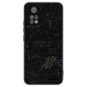 Picasee Μαύρη θήκη σιλικόνης για Xiaomi Poco M4 Pro - SCRATCH