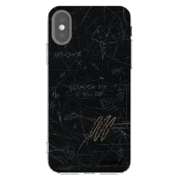 Picasee διαφανής θήκη σιλικόνης Apple iPhone X/XS - SCRATCH